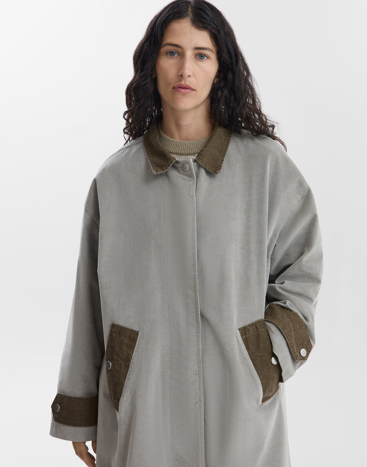 Cord-Trenchcoat