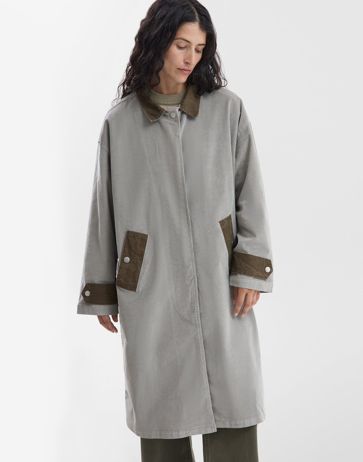 Cord-Trenchcoat