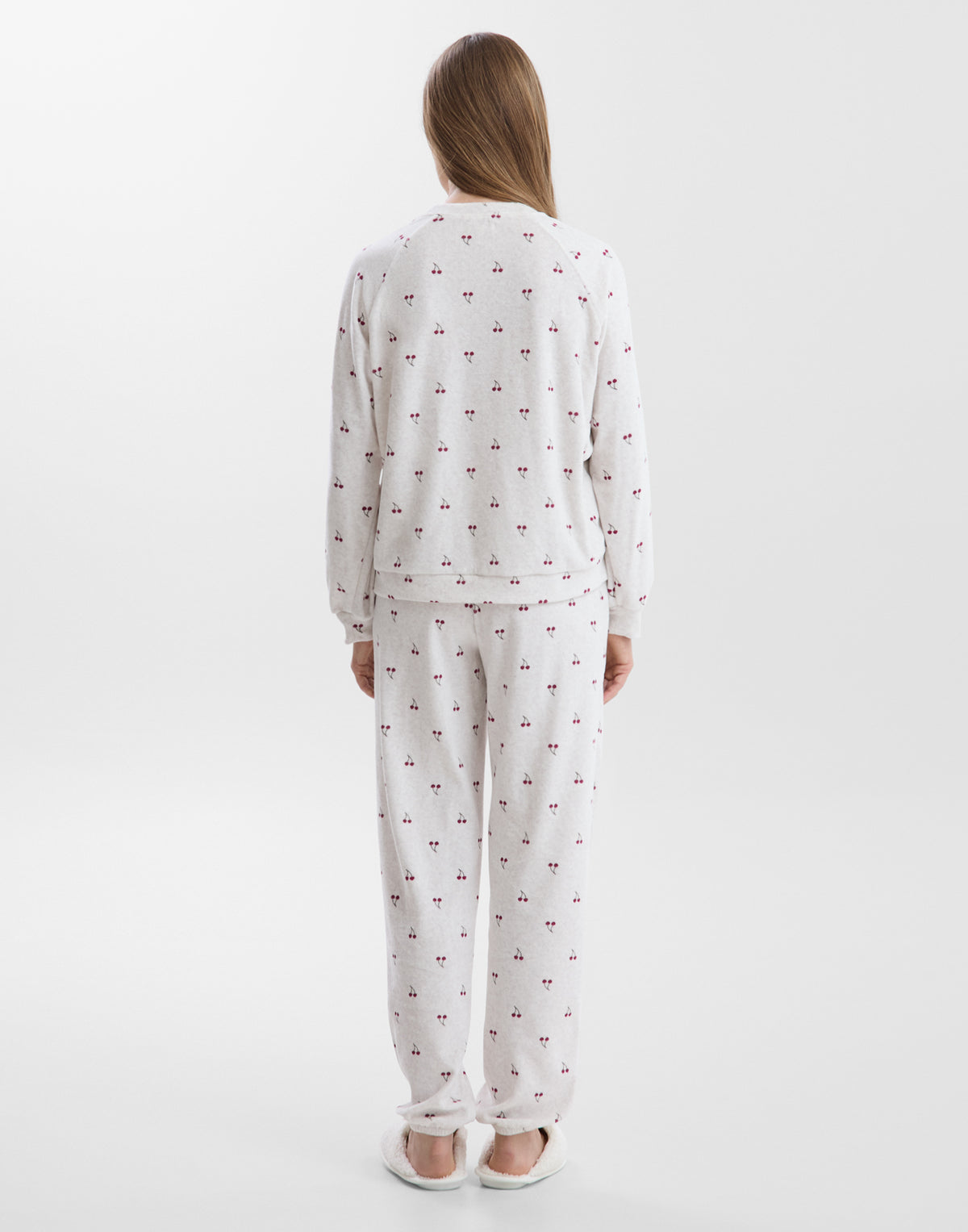 Cherry Fleece Pyjama Set
