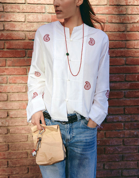 Camisa Red Paisley