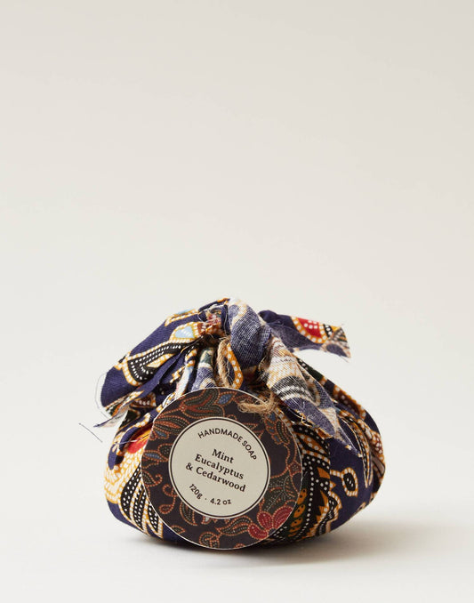 Soap bar wrapped in fabric 120g