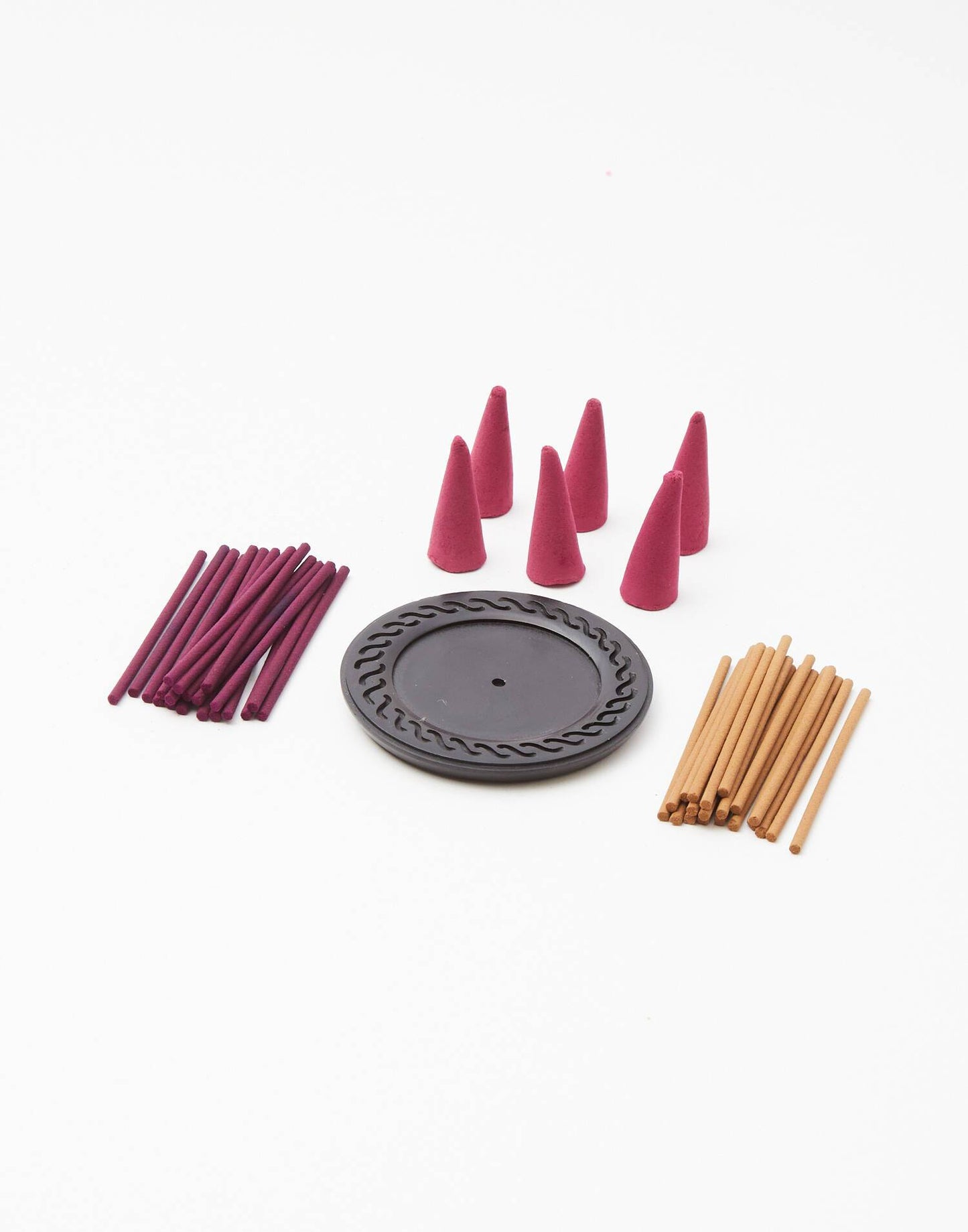 Incense set, cones and incense