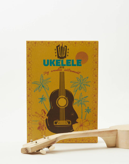 Ukelele de madera para pintar