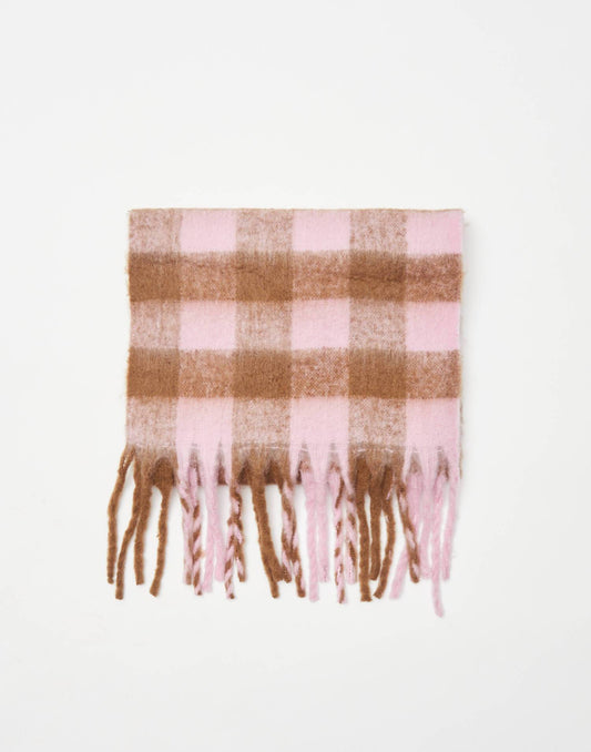 Checkered soft touch scarf