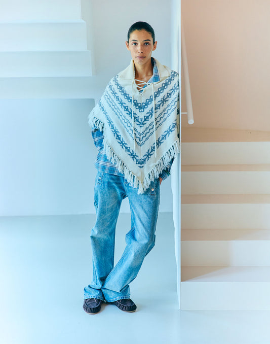 Poncho Jaquard