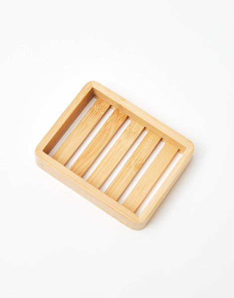 Bamboo soap dish