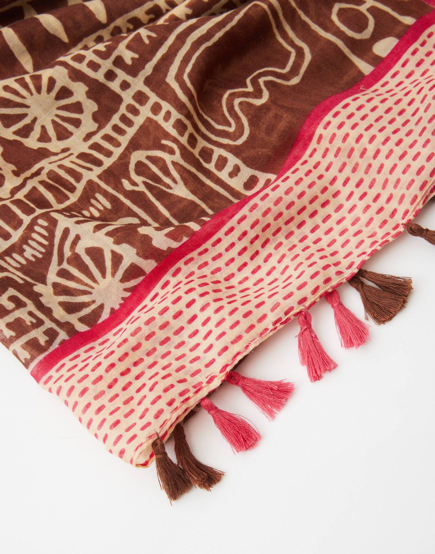 Ethnic print scarf