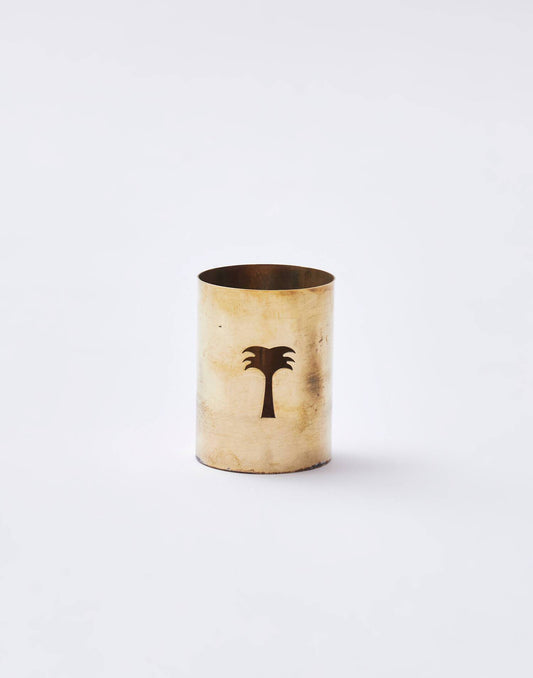Palm tree brass burner