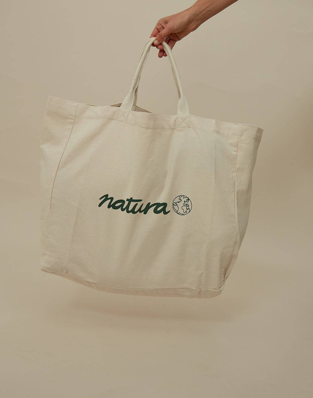 Borsa Shopping Riutilizzabile Fauna - Fiori E Conservazione Natura - Nero/Bianco - Foto 2