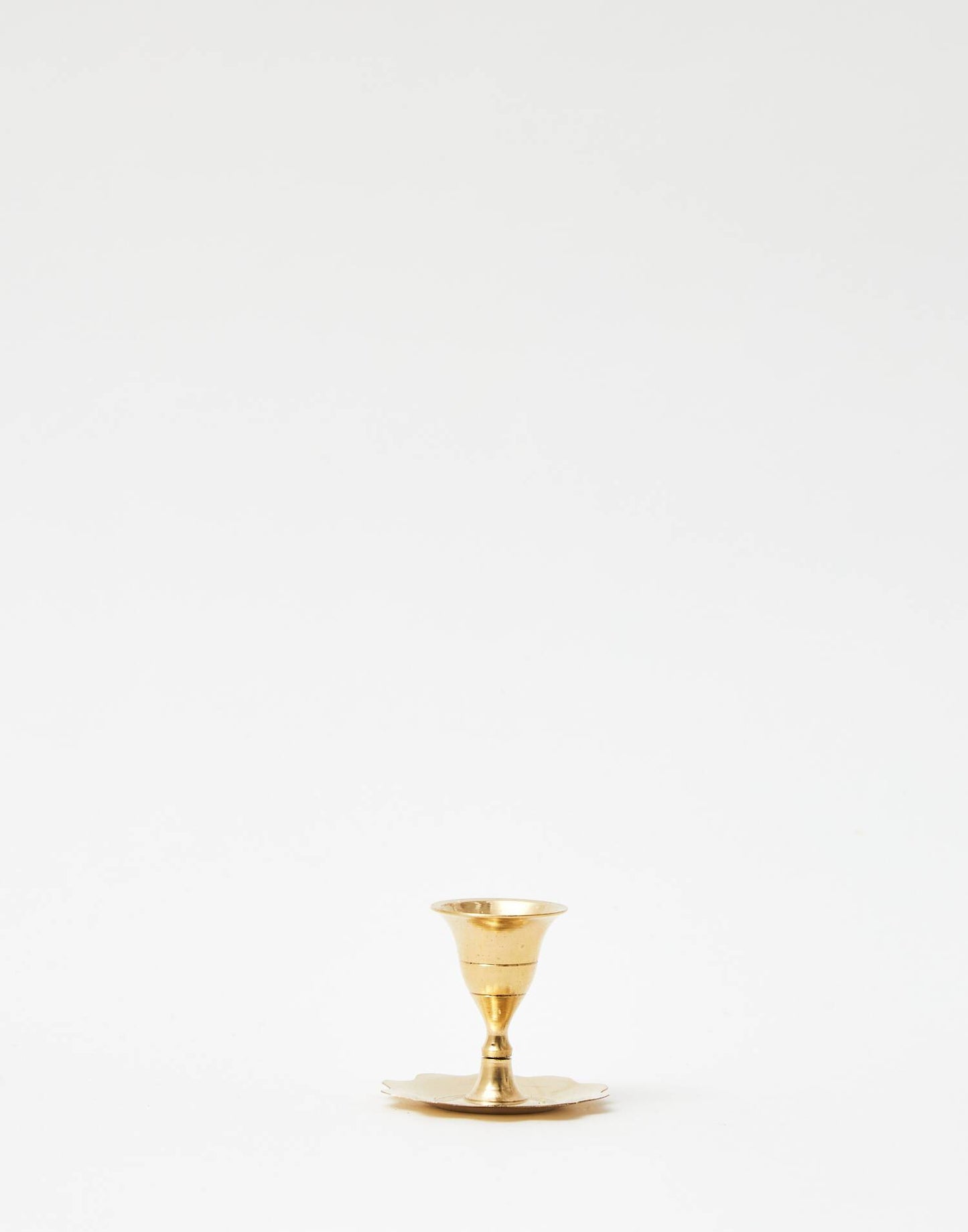 Golden candle holder