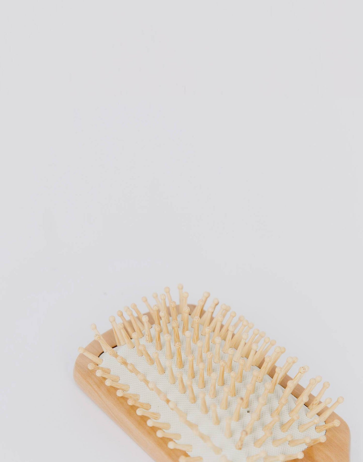 Natural wooden hairbrush