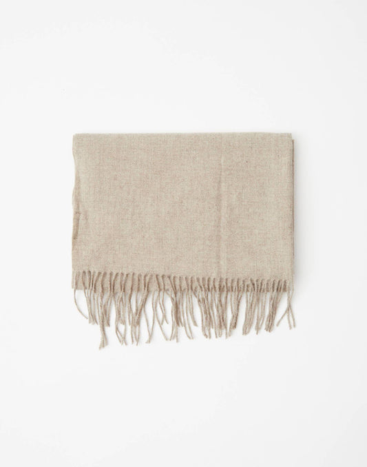 Plain vigore fringe scarf