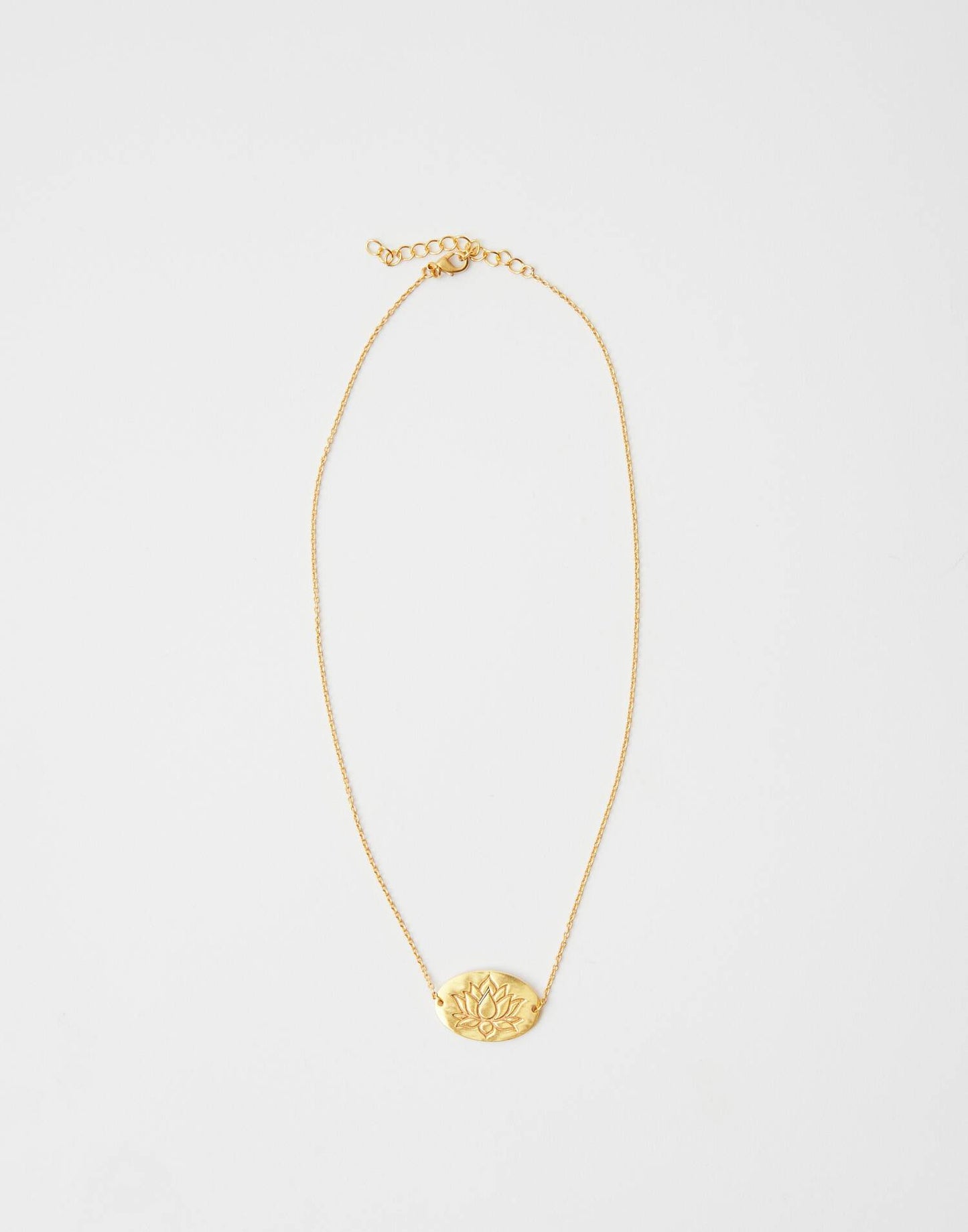 Lotus charm necklace